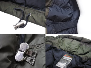 PRADA プラダ SPORTS スポーツ ダウンジャケット トップス SGV310 ナイロン ダックフェザー カーキ サイズ46 良品 中古 47380