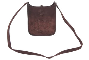 HERMES エルメス エブリンTPMドブリス ブラウン ショルダーバッグ □H刻印 スエード 美品 中古 47393