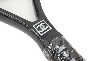 CHANEL シャネル スポーツライン テニスラケット ココマーク ボール付き プラスチック ブラック ホワイト 美品 中古 47402