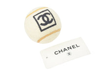 Load image into Gallery viewer, CHANEL シャネル スポーツライン テニスラケット ココマーク ボール付き プラスチック ブラック ホワイト 美品 中古 47402