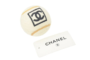 CHANEL シャネル スポーツライン テニスラケット ココマーク ボール付き プラスチック ブラック ホワイト 美品 中古 47402