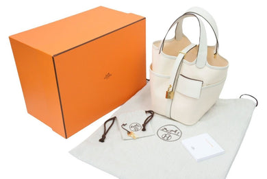 新品未使用 HERMES エルメス ピコタンロック カーゴ PM ハンドバッグ ヴォースイフトトワルゴエラン ナタ エクリュ U刻印 47404