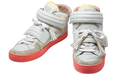 LOUIS VUITTON × KANYE WEST ルイ・ヴィトン カニエウエスト ジャスパー ハイカットスニーカー グレー サイズ7 中古 47349