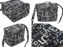 Load image into Gallery viewer, CHANEL シャネル ヴィンテージ 2WAYバニティバッグ バイシー 7番台 ブラック ホワイト シルバー金具 良好 中古 47444