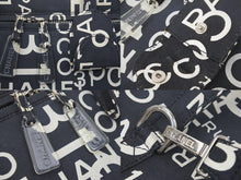 Load image into Gallery viewer, CHANEL シャネル ヴィンテージ 2WAYバニティバッグ バイシー 7番台 ブラック ホワイト シルバー金具 良好 中古 47444