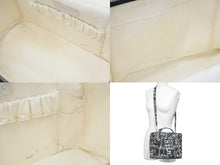 Load image into Gallery viewer, CHANEL シャネル ヴィンテージ 2WAYバニティバッグ バイシー 7番台 ブラック ホワイト シルバー金具 良好 中古 47444
