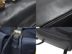 GUCCI グッチ バンブー リュックサック バックパック バッグ ブラック レザー 003・58・0016 中古 47445