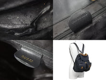 Load image into Gallery viewer, GUCCI グッチ バンブー リュックサック バックパック バッグ ブラック レザー 003・58・0016 中古 47445