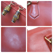 Load image into Gallery viewer, GUCCI グッチ バンブー 2WAYバッグ ショルダーバッグ ハンドバッグ 000 1274 0290 レザー レッド ゴールド金具 良品 中古 47447