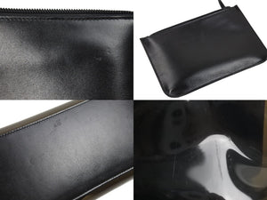 GUCCI グッチ バンブー ハンドバッグ ワンショルダーバッグ ジャッキーライン クリアブラック PVC レザー 良品 中古 47449