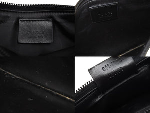 GUCCI グッチ バンブー ハンドバッグ ワンショルダーバッグ ジャッキーライン クリアブラック PVC レザー 良品 中古 47449