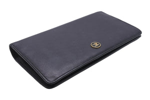 CHANEL シャネル 長財布 レザーブラック ココボタン ロングウォレット ココマーク レトロ A20904 良品 中古 47457