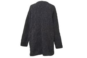 フェンディ FENDI カーディガン トップス ウール アクリル サイズ38 ブラウン ブルー 中古 47459
