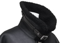 Load image into Gallery viewer, 新品同様 HERMES エルメス ムートンレザージャケット 2020年秋冬コレクションモデル 羊革 牛革 ブラック ブラウン サイズ48 47478