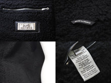 Load image into Gallery viewer, 新品同様 HERMES エルメス ムートンレザージャケット 2020年秋冬コレクションモデル 羊革 牛革 ブラック ブラウン サイズ48 47478