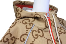 Load image into Gallery viewer, 極美品 GUCCI グッチ 100周年ネオプレンジャケット ジップアップパーカー ベージュ GG柄 ロゴ 676466 サイズL 中古 47482