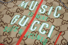 Load image into Gallery viewer, 極美品 GUCCI グッチ 100周年ネオプレンジャケット ジップアップパーカー ベージュ GG柄 ロゴ 676466 サイズL 中古 47482