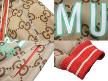 Load image into Gallery viewer, 極美品 GUCCI グッチ 100周年ネオプレンジャケット ジップアップパーカー ベージュ GG柄 ロゴ 676466 サイズL 中古 47482