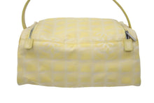 Load image into Gallery viewer, 極美品 CHANEL シャネル バニティ ハンドバッグ ニュートラベルライン イエロー キャンバス×レザー 1点物 中古 47487