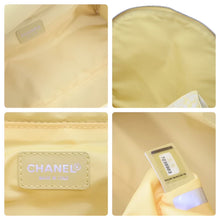 Load image into Gallery viewer, 極美品 CHANEL シャネル バニティ ハンドバッグ ニュートラベルライン イエロー キャンバス×レザー 1点物 中古 47487