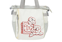 Load image into Gallery viewer, CHANEL シャネル スポーツライン カメリア ココマーク トートバッグ ショルダーバッグ ナイロンキャンバス 中古 47488