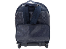 Load image into Gallery viewer, GUCCI グッチ 2WAY GG柄 キャリーケース バックパック キッズ 271341 ネイビー リュックサック 子供 ロゴ 良好 中古 47489