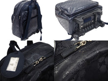 Load image into Gallery viewer, GUCCI グッチ 2WAY GG柄 キャリーケース バックパック キッズ 271341 ネイビー リュックサック 子供 ロゴ 良好 中古 47489