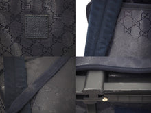 Load image into Gallery viewer, GUCCI グッチ 2WAY GG柄 キャリーケース バックパック キッズ 271341 ネイビー リュックサック 子供 ロゴ 良好 中古 47489