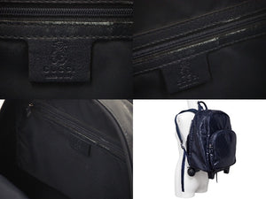 GUCCI グッチ 2WAY GG柄 キャリーケース バックパック キッズ 271341 ネイビー リュックサック 子供 ロゴ 良好 中古 47489