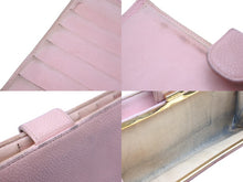 Load image into Gallery viewer, CHANEL シャネル ココマーク ロゴ ホック付長財布 キャビアスキン ピンク 二つ折り財布 9番台/A13498 良品 中古 47496