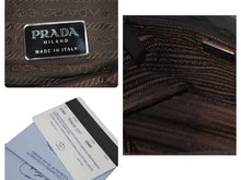 Load image into Gallery viewer, 極美品 PRADA プラダ ハンドバッグ B3864 ナイロン ZAFFIRO グリーン系 カーキ トートバッグ 三角ロゴプレート 中古 47498