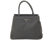 Load image into Gallery viewer, 極美品 PRADA プラダ ハンドバッグ B3864 ナイロン ZAFFIRO グリーン系 カーキ トートバッグ 三角ロゴプレート 中古 47498
