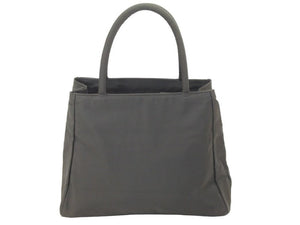 極美品 PRADA プラダ ハンドバッグ B3864 ナイロン ZAFFIRO グリーン系 カーキ トートバッグ 三角ロゴプレート 中古 47498