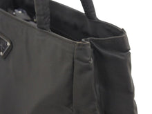 Load image into Gallery viewer, 極美品 PRADA プラダ ハンドバッグ B3864 ナイロン ZAFFIRO グリーン系 カーキ トートバッグ 三角ロゴプレート 中古 47498
