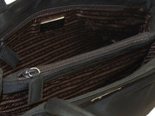 Load image into Gallery viewer, 極美品 PRADA プラダ ハンドバッグ B3864 ナイロン ZAFFIRO グリーン系 カーキ トートバッグ 三角ロゴプレート 中古 47498