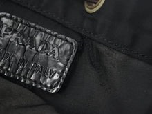 Load image into Gallery viewer, PRADA プラダ 巾着バッグ 巾着ポーチ ナイロンバッグ 小物入れ 三角ロゴプレート ブラック シルバー金具 美品 中古 47515