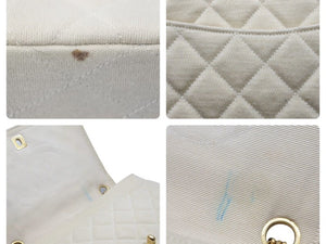 CHANEL シャネル マトラッセ チェーンショルダーバッグ 初期 ベージュ ココマーク ゴールド金具 ロゴ 中古 47526