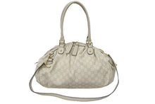 Load image into Gallery viewer, GUCCI グッチ スーキー グッチシマ レザー トートバッグ ハンドバッグ アイボリー キャンバス 中古 47530