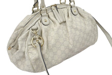Load image into Gallery viewer, GUCCI グッチ スーキー グッチシマ レザー トートバッグ ハンドバッグ アイボリー キャンバス 中古 47530