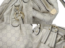 Load image into Gallery viewer, GUCCI グッチ スーキー グッチシマ レザー トートバッグ ハンドバッグ アイボリー キャンバス 中古 47530