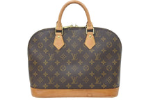 Load image into Gallery viewer, LOUIS VUITTON ルイ ヴィトン アルマ ＰＭ 茶色 モノグラム M51130 ハンドバッグ キャンバス 旧型 中古 47538