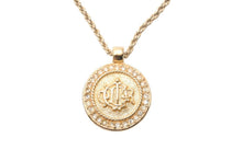 Load image into Gallery viewer, Christian Dior クリスチャンディオール ネックレス・チョーカー コイン ラインストーン ゴール 中古 47553