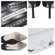 Load image into Gallery viewer, Manolo Blahnik マノロ ブラニク CRINA 36.5 LCRM 白 ホワイト スワロフスキー 中古 47577