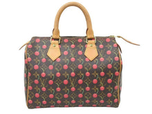 Load image into Gallery viewer, LOUIS VUITTON ルイ・ヴィトン モノグラム チェリー スピーディ 25 ハンドバッグ ブラウン キャンバス ロゴ M95009 美品 中古 47583
