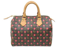 Load image into Gallery viewer, LOUIS VUITTON ルイ・ヴィトン モノグラム チェリー スピーディ 25 ハンドバッグ ブラウン キャンバス ロゴ M95009 美品 中古 47583