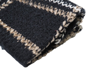 CHANEL シャネル ツイードジャケット ココマークボタン P56957V42880 17A ブラック ベージュ ホワイト サイズ40 美品 中古 47588
