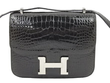 Load image into Gallery viewer, 未使用 HERMES エルメス ショルダーバッグ ミニ コンスタンス3 グラファイト A刻印 中古 47589