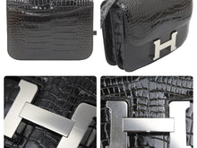 Load image into Gallery viewer, 未使用 HERMES エルメス ショルダーバッグ ミニ コンスタンス3 グラファイト A刻印 中古 47589