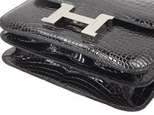 未使用 HERMES エルメス ショルダーバッグ ミニ コンスタンス3 グラファイト A刻印 中古 47589