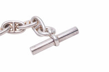 Load image into Gallery viewer, HERMES エルメス シェーヌダンクル 18コマ ブレスレット 61.9g MM シルバー 925 アクセサリー 美品 中古 47596